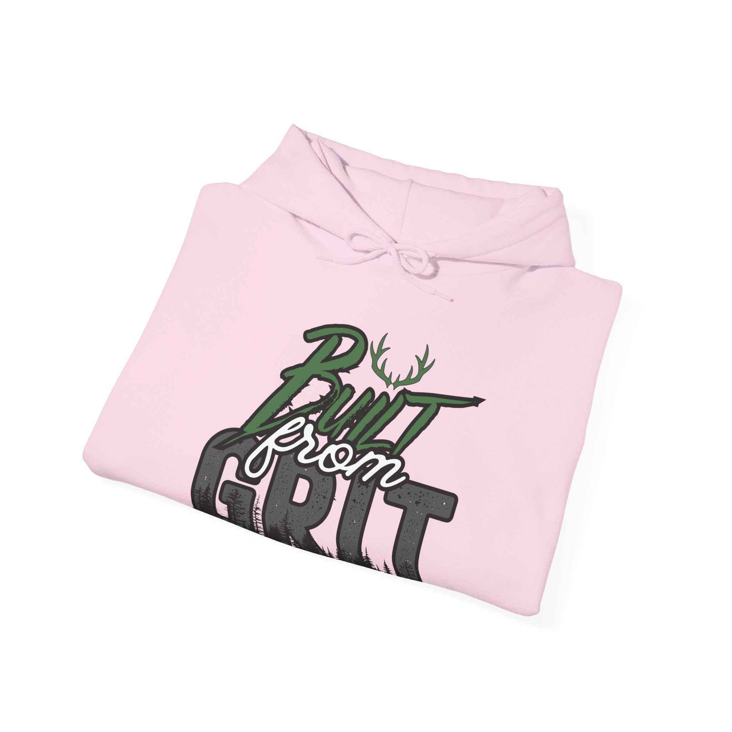 Printify Built from Grit Sweatshirt Hoodie – Rugged Comfort