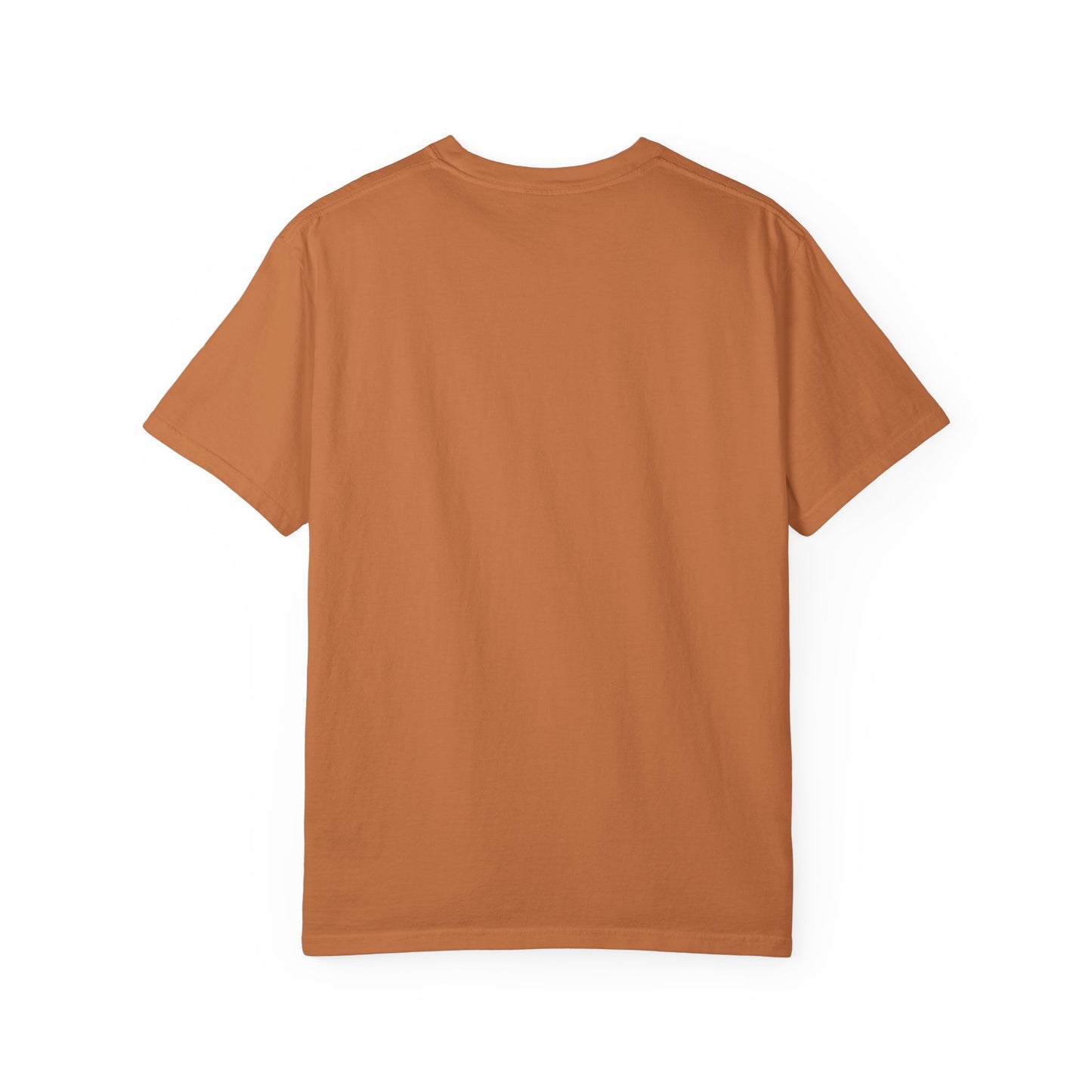 Back view of plain brown hunt pheasants t-shirt by Printify with short sleeves and crew neck